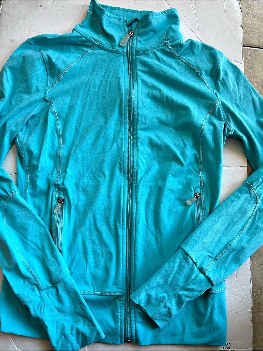 alo Women's Full-Zip Athletic Jacket in Blue